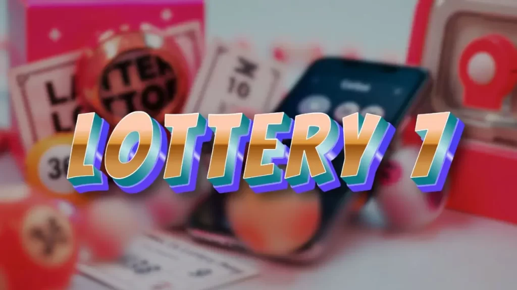 illustration text 'lottery 7'