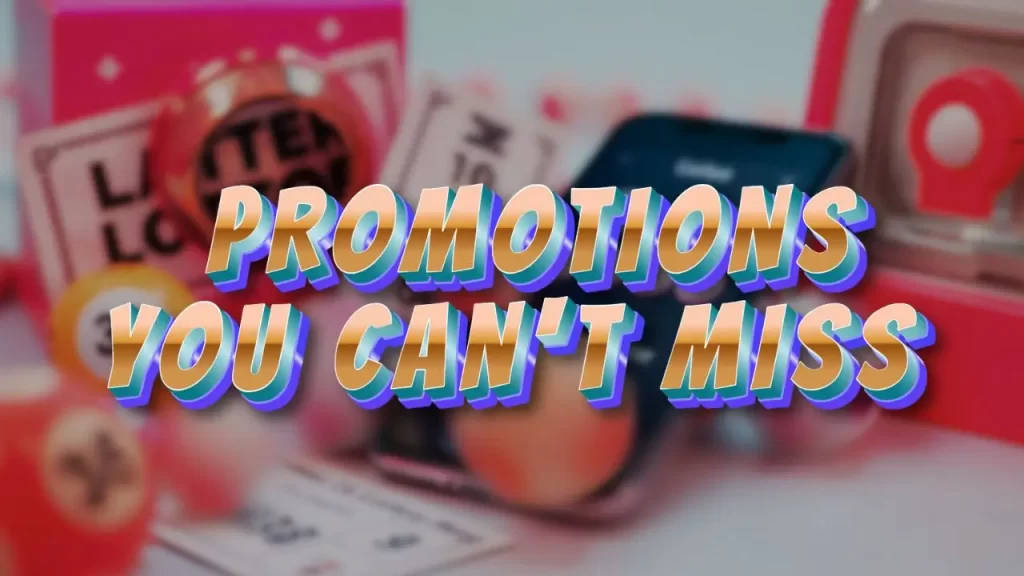 illustration text 'promotions you can't miss'