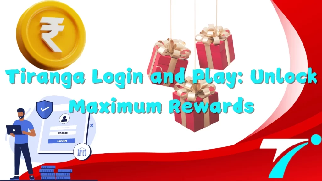 illustration text 'Tiranga Login and Play: Unlock Maximum Rewards'